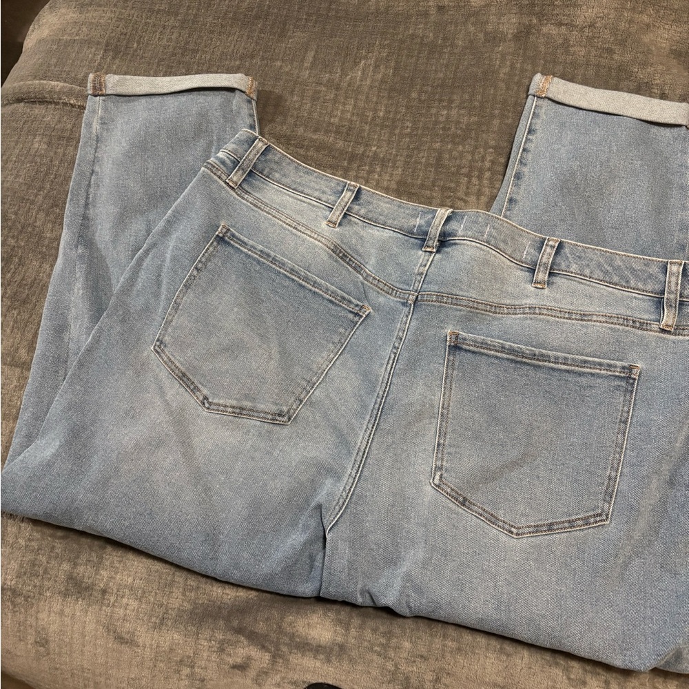 Patchwork Distressed Jeans - image 6